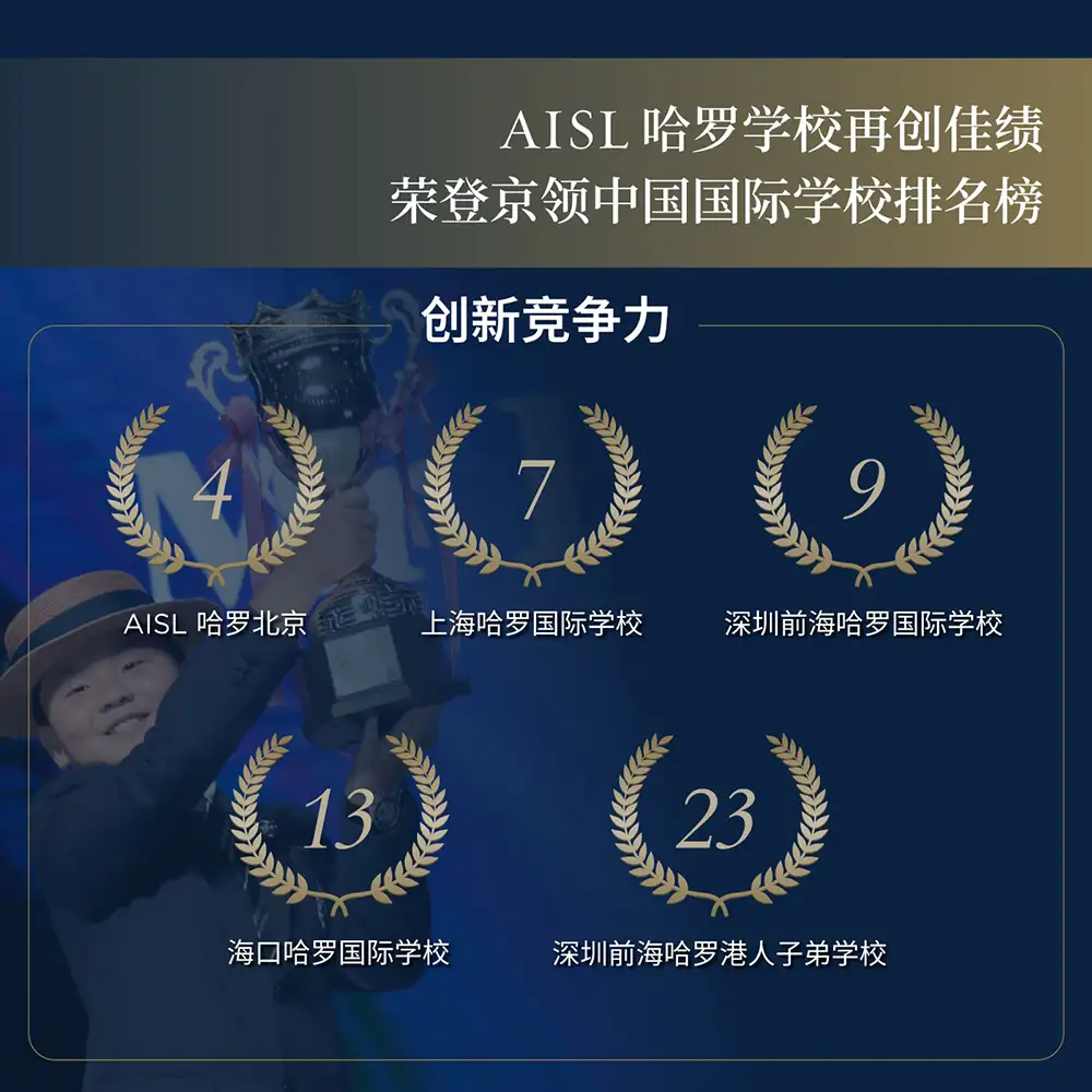 AISL哈罗学校再创佳绩<br>荣登京领中国国际学校百强榜